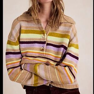 Free people Trading Up Striped Polo